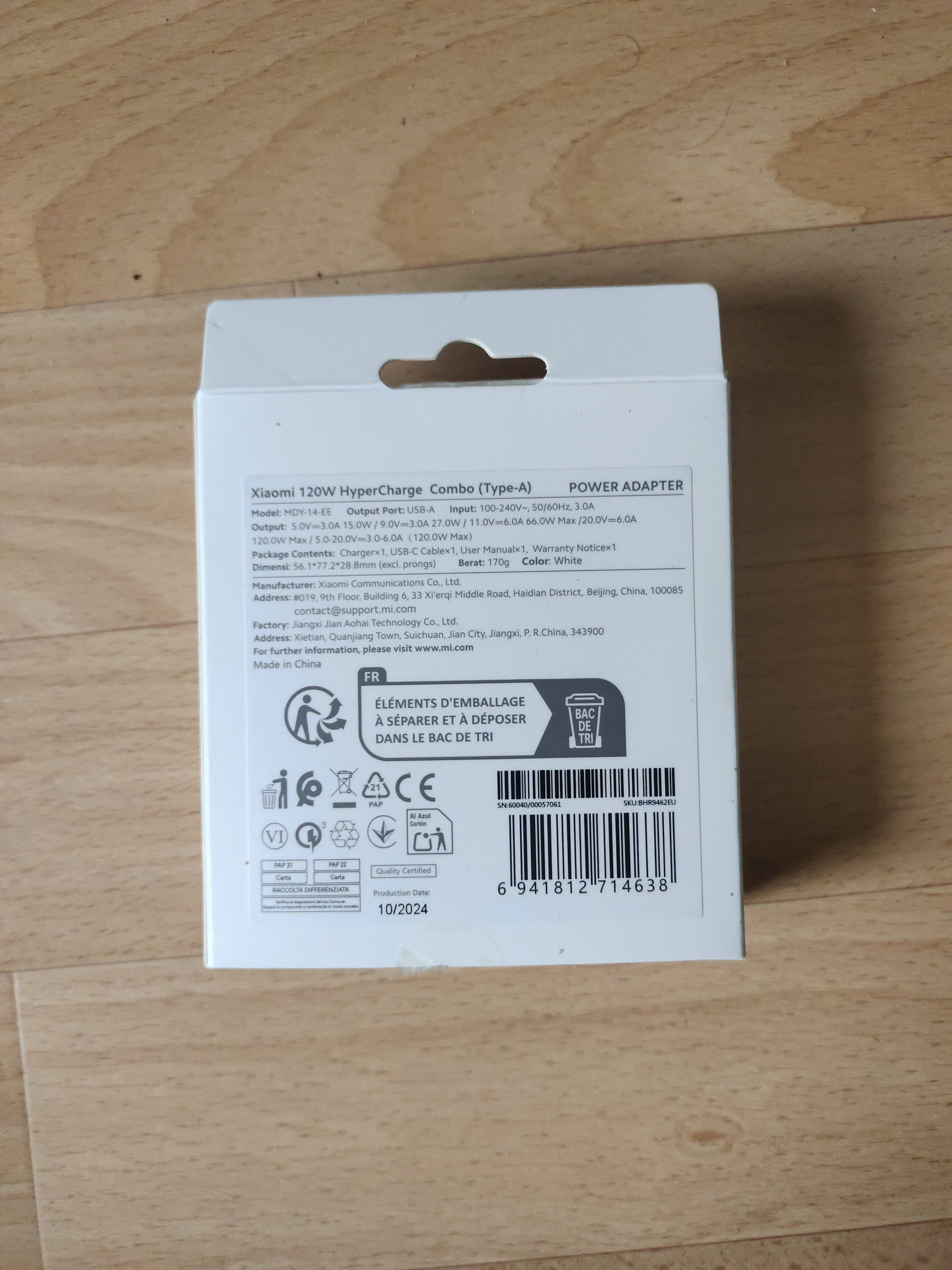 Xiaomi 120W HyperCharge Combo