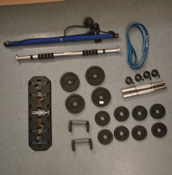 Compelete home gym set